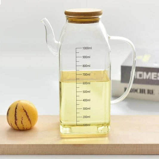 1000ml Square Shaped Oil Jar | - Elegant Households KE