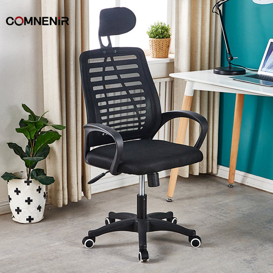 Secretarial Mesh Office Chair with Headrest