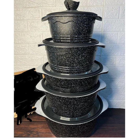 10pcs Deep BMN Nonstick Cookware | - Elegant Households KE