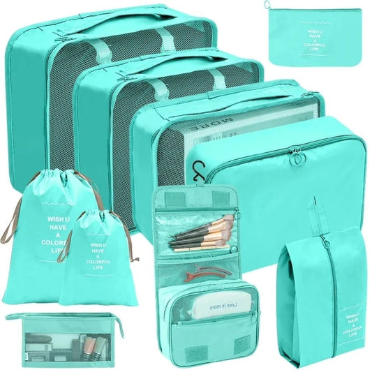 10pcs Luggage Travel Organizers For Suitcase | - Elegant Households KE