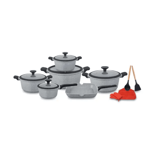 12 - Piece Granite Non - Stick Cookware Set | - Elegant Households KE