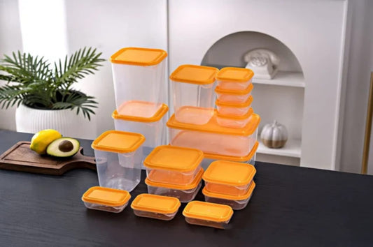 17pcs Crisper food storage containers | - Elegant Households KE