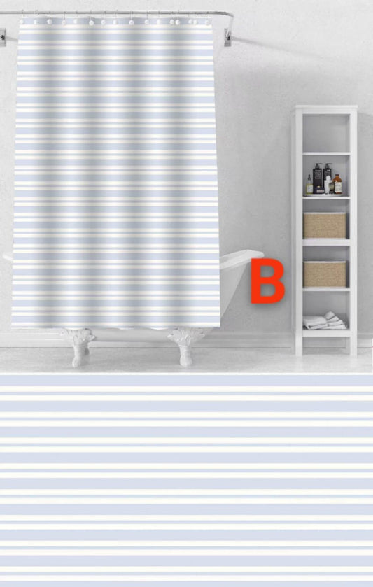 180*200cm Shower curtains with hooks | - Elegant Households KE