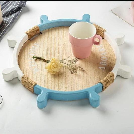 2 in 1 Tray Sailor Theme serving tray | - Elegant Households KE