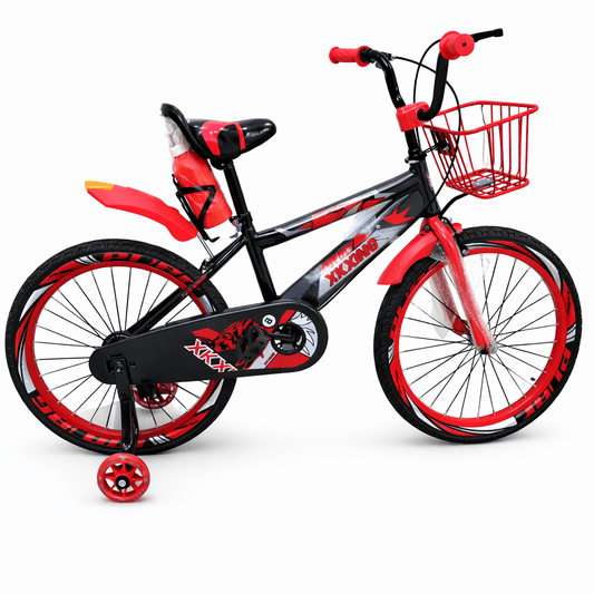 20 Inch Kids Bike with Training Wheels and Basket | - Elegant Households KE