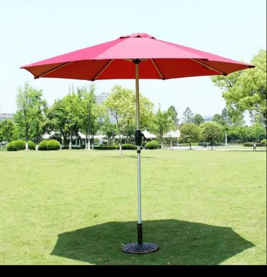 2.7M Parasol Replaceable Cloth Garden Umbrella – Patio & Outdoor UV Sunshade