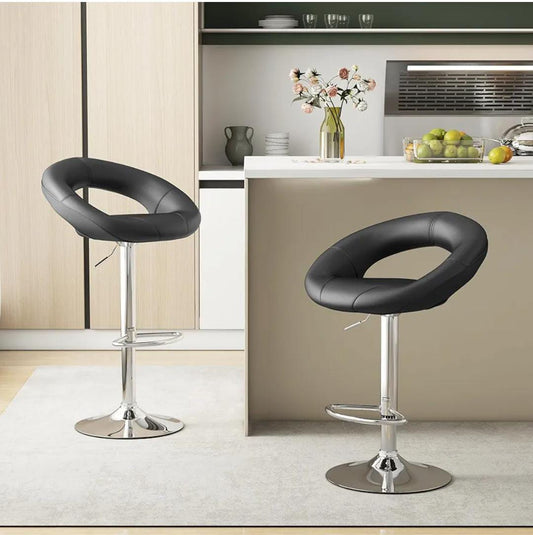 2pcs Adjustable Swivel Bar Stools | - Elegant Households KE