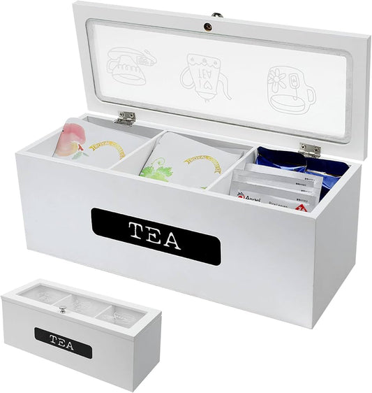 3 Compartment Tea bag organizer | - Elegant Households KE