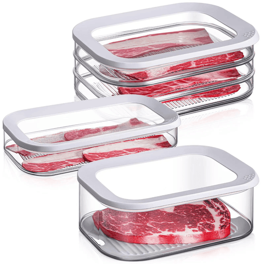 3 in 1 stackable bacon and cheese container | - Elegant Households KE