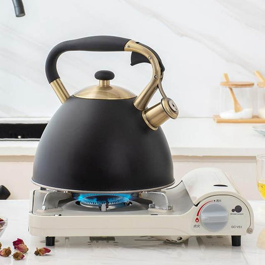 3 Litres Quality Stainless Steel Whistling Kettle | - Elegant Households KE
