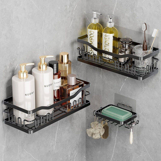 3 - pack shower caddy shelf | - Elegant Households KE