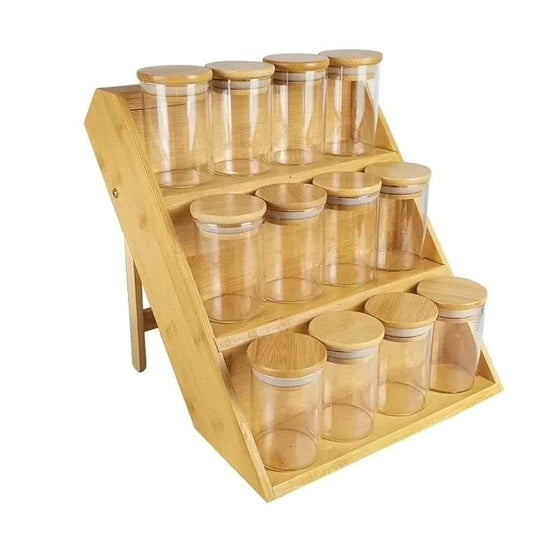 3 Tier Bamboo Spice Rack | - Elegant Households KE