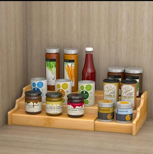 3 tier Expandable spice/Storage Rack | - Elegant Households KE