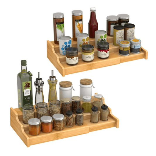 3 tier Expandable spice/Storage Rack | - Elegant Households KE