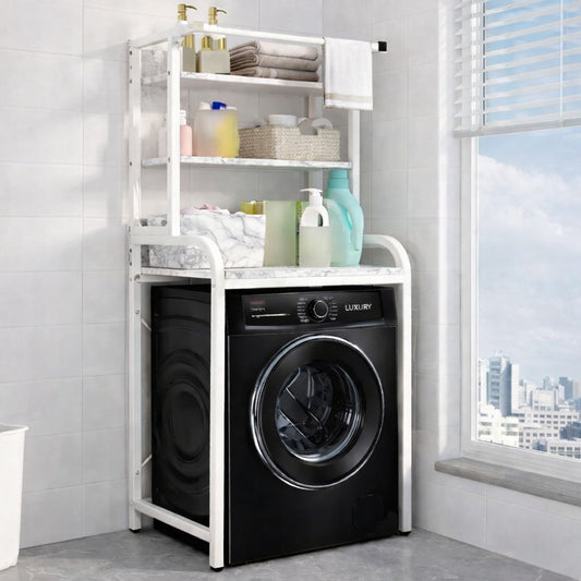 3 - Tier Washing Machine Rack Space Saver Organizer | - Elegant Households KE