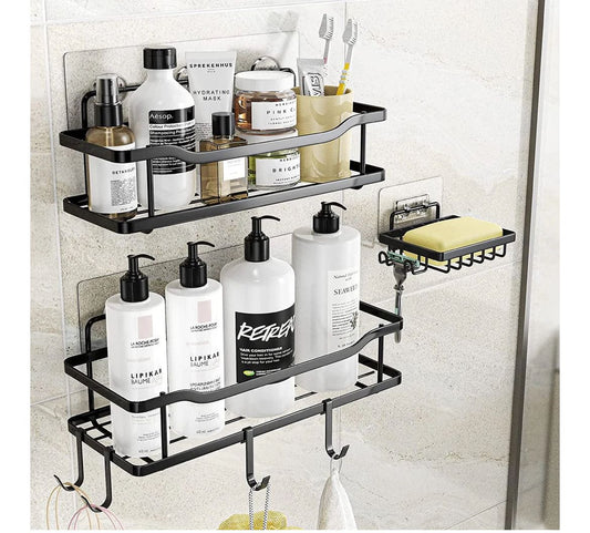 3pcs Shower caddy shelf/Bathroom organizer | - Elegant Households KE