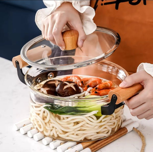4.0 Glass Borosilicate cooking pot | - Elegant Households KE