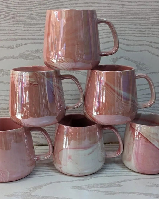 450ml Mable Color Porcelain Ceramic Mug | - Elegant Households KE