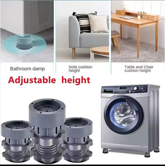 4pcs Heavy duty Adjustable Height Washing Machine Anti Vibration pads | - Elegant Households KE