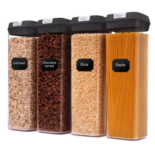 4pcs set Acrylic food containers | - Elegant Households KE