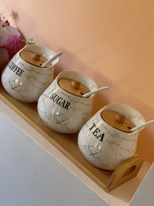4pcs Sugar Canister | - Elegant Households KE