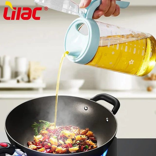 590ml Autoflip glass oil jar | - Elegant Households KE