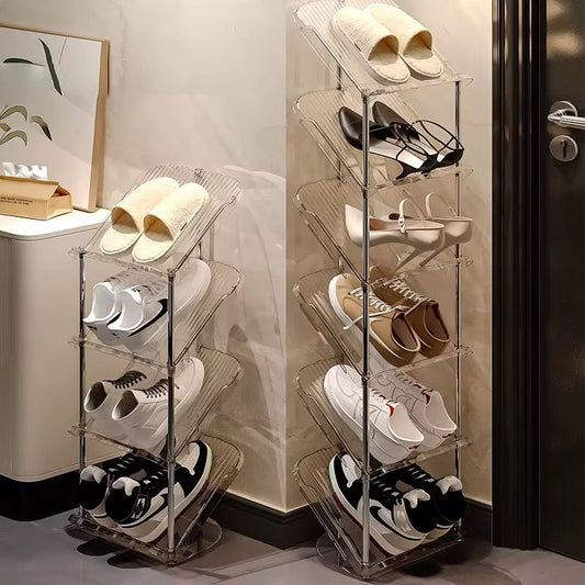 5Tier - Entryway Stackable Shoe Organizer/Shoe Rack | - Elegant Households KE
