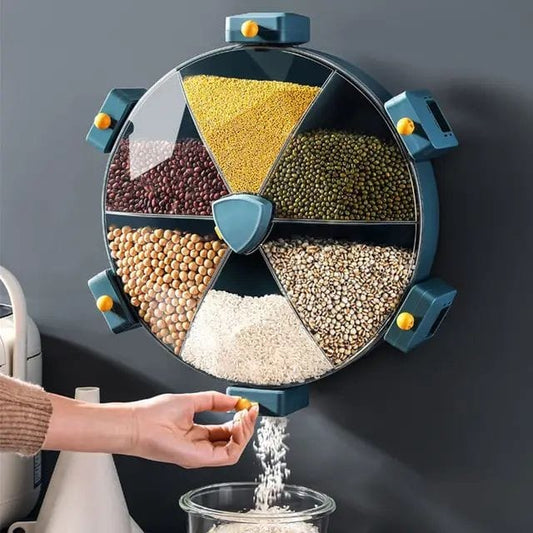 6 Grid Rotating Cereal Dispenser | - Elegant Households KE