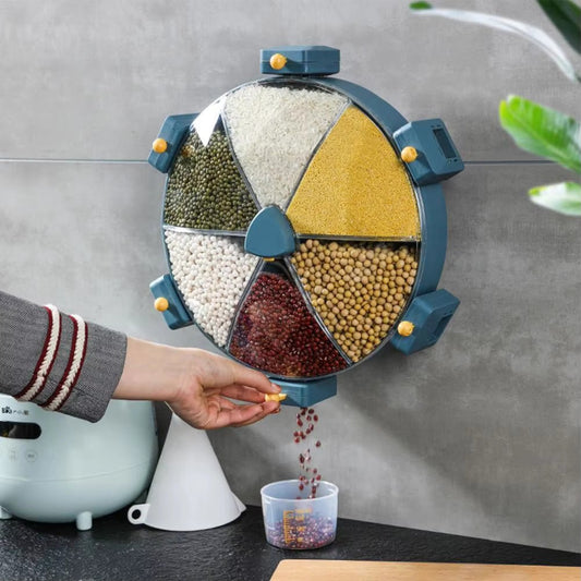 6 Grid Rotating Cereal Dispenser | - Elegant Households KE