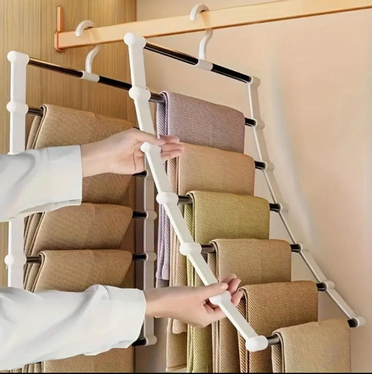 6 layer aluminum tube trouser hanger/Pants hanger | - Elegant Households KE