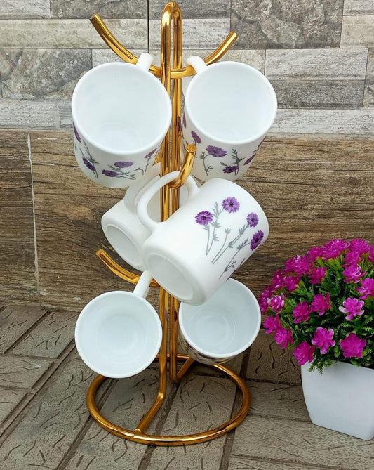 6 pc luminac mug purple | - Elegant Households KE