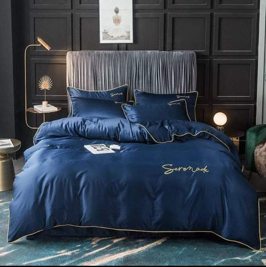 6pc Luxury Silk Comforter Bedding set | - Elegant Households KE