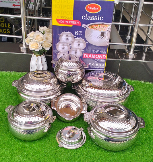 6pcs Big size stainless steel cookware set | - Elegant Households KE