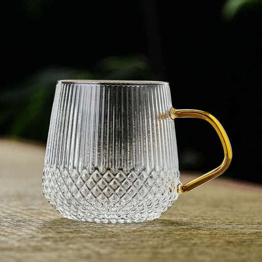 6pcs Borosilicate Glass Cups | - Elegant Households KE
