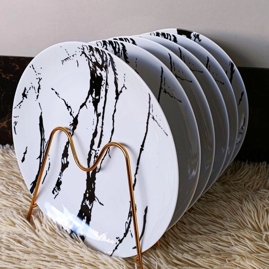 6pcs Ceramic Dinner Plates | - Elegant Households KE