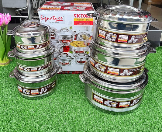 6pcs Stainless steel Hotpots | - Elegant Households KE