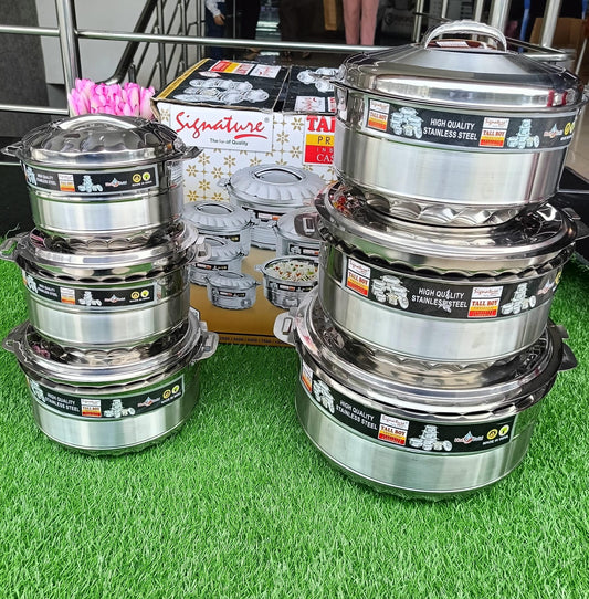 6pcs Stainless steel Hotpots | - Elegant Households KE