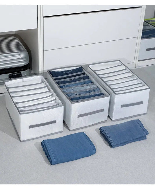 8 grid Jeans Compartment Storage Box | - Elegant Households KE