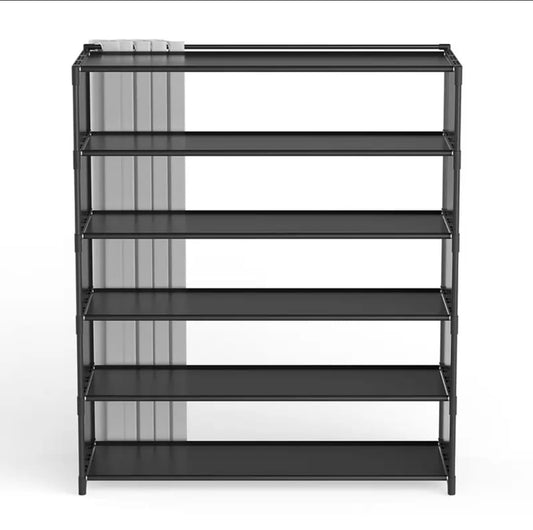 8 - layer shoe rack organizer with fabric dustproof cover | - Elegant Households KE