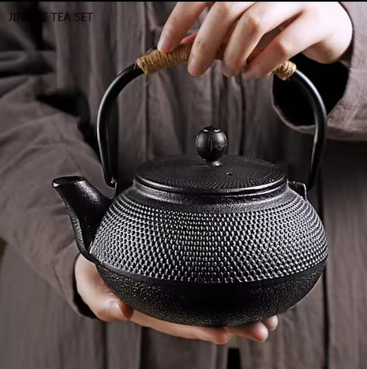 900ml Cast Iron Set Teapot Japanese Tea Tetsubin Pot | - Elegant Households KE