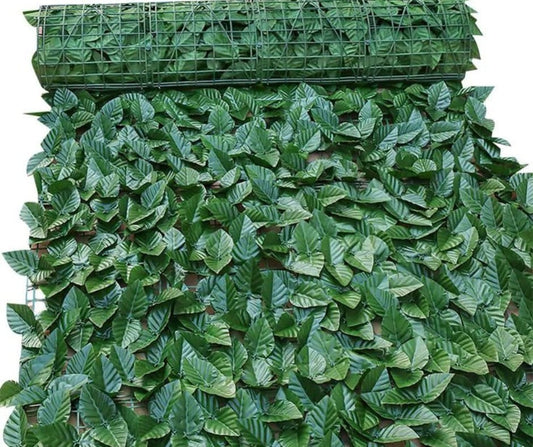 Artificial light/Dark green fence