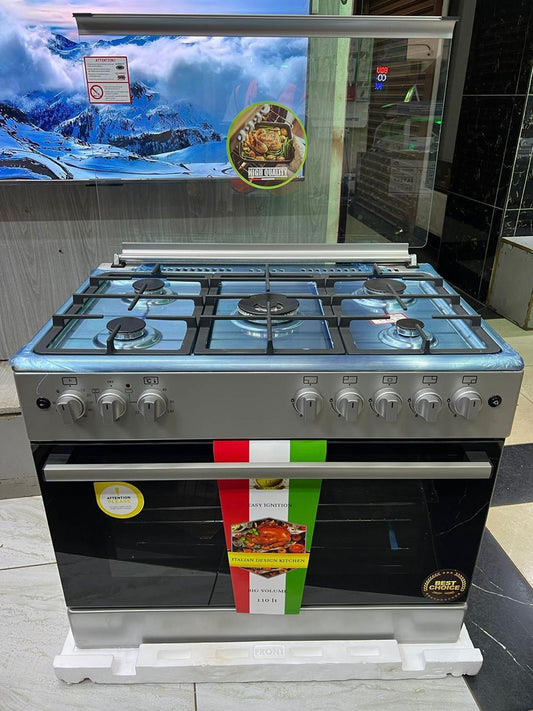 VON Cooker 5 Gas, Semi Inox