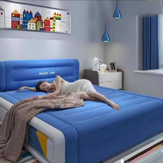 Big Size 5x6 Inflatable Air Bed with Headrest Durable Mattress