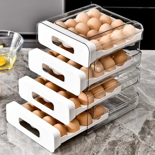 Acrylic Double layered Egg Storage Box/Egg Tray | - Elegant Households KE