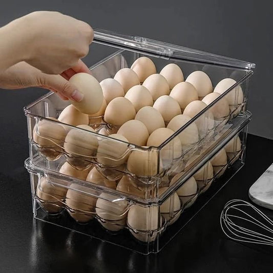 Acrylic Egg Tray with Lid | - Elegant Households KE