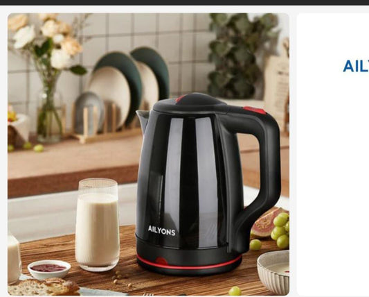 Alyionz Electric Kettle Y:2:2 Black | - Elegant Households KE