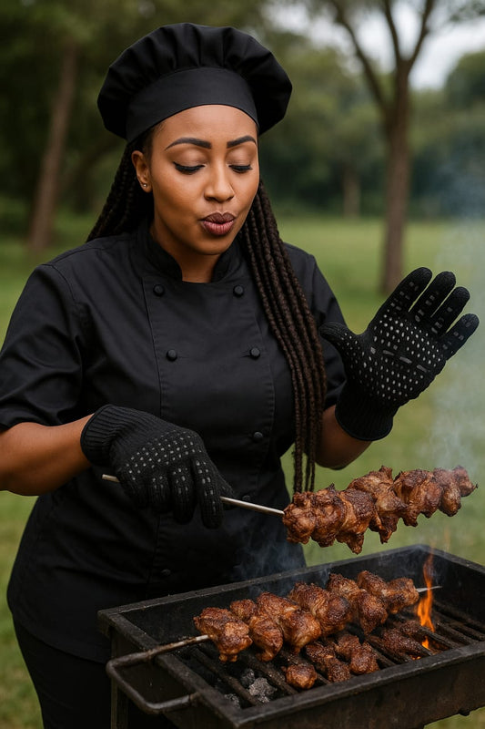 Barbecue Heat Resistant Gloves | - Elegant Households KE