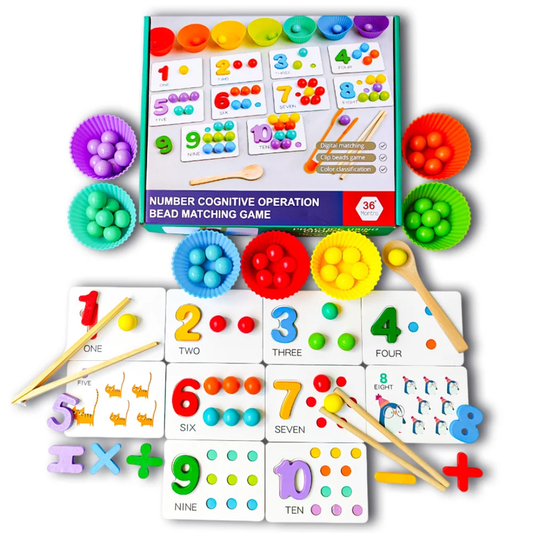 Bead Matching Game for Kids – Number Learning and Counting Toy | - Elegant Households KE