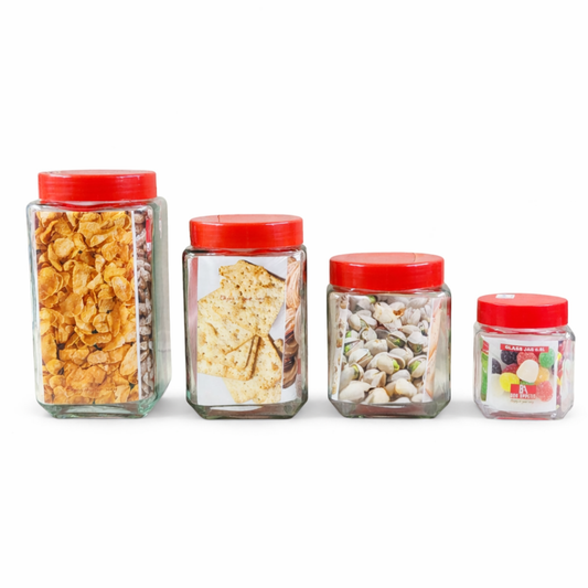 Bon Appetit Square Glass Jars – Airtight Food Storage | - Elegant Households KE