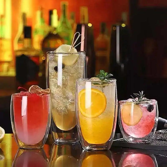 Borosilicate Double Walled Glass | - Elegant Households KE